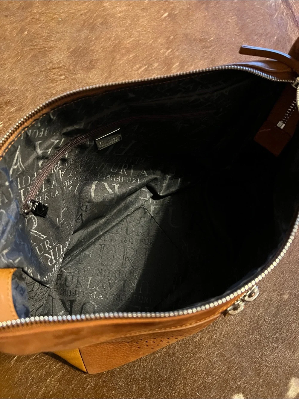 Vintage FURLA Shoulder Bag in Cognac Brown